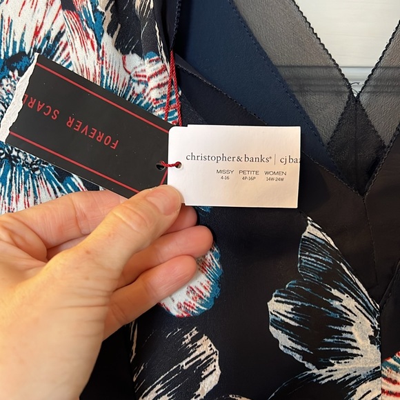 Christopher & Banks Forever Scarlett Floral Dress NWT - Picture 5 of 7